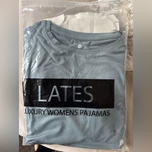 LATES By Kate Slate Blue Women's Pajamas